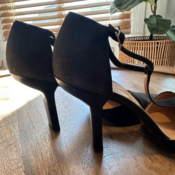 Vintage Hermès Brown T strap Pointed Toe heels size 37 - Picture 5 of 8